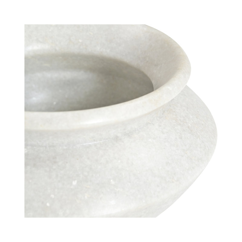 Récipient en marbre blanc Romano