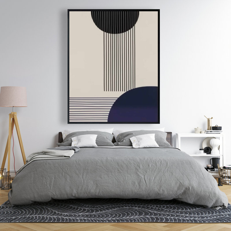 Circle Lines Print On Canvas