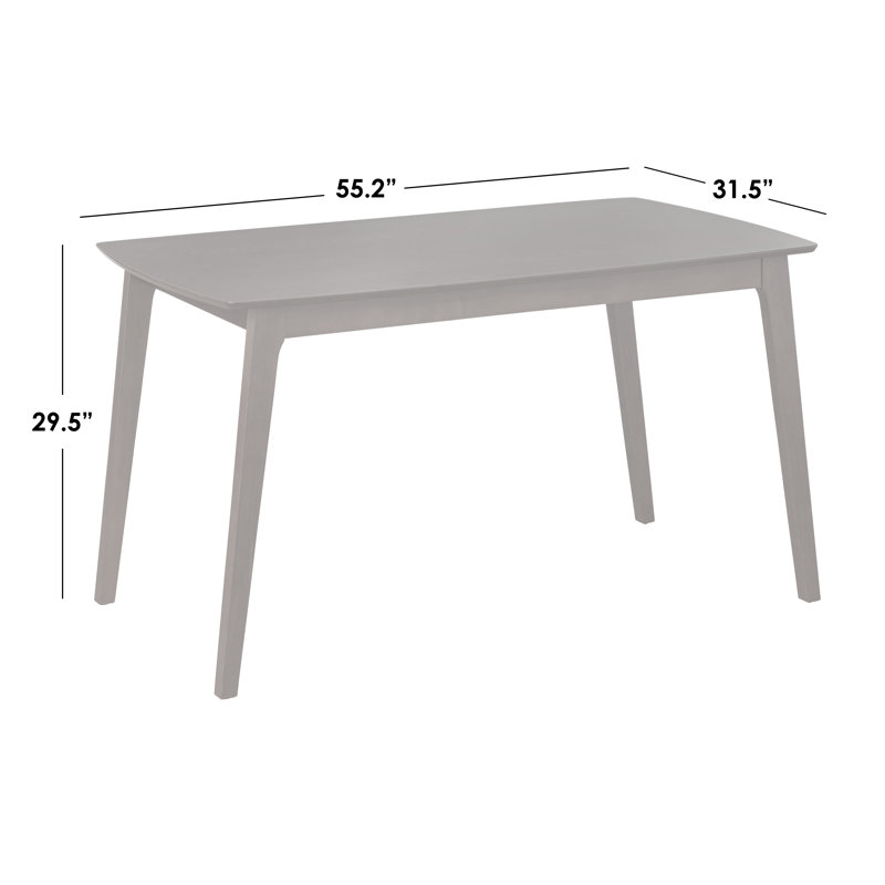 Ensemble de salle à manger Brunehilde, Noyer / gris foncé, Ensemble de cinq pièces : table, quatre chaises