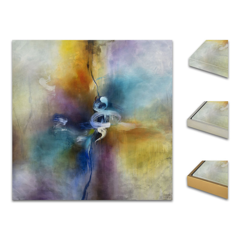 Ethereal Drift Painting by Jennifer Hollack Raboin, 44" H x 44" W x 2" D, Stretched Canvas