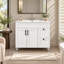 Meuble-lavabo autoportant moderne 36 po avec comptoir en céramique 36 po-920575872