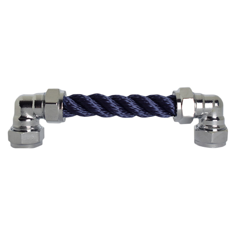 Chrome Rope Pull - Navy