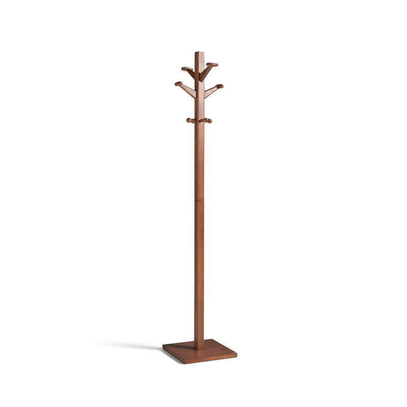 Freestanding 8 - Hook Coat Rack, Mogano