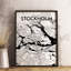 Stockholm City Map - No Frame Print-1585311152