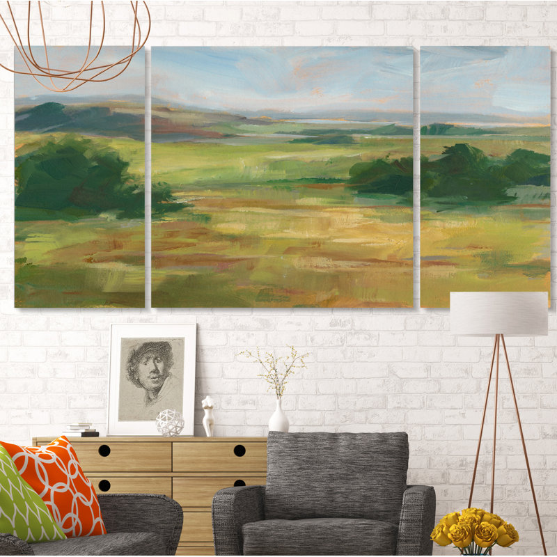 « green valley i », impression à multiples images sur toile, H 24 po x l 48 po x P 1,5 po