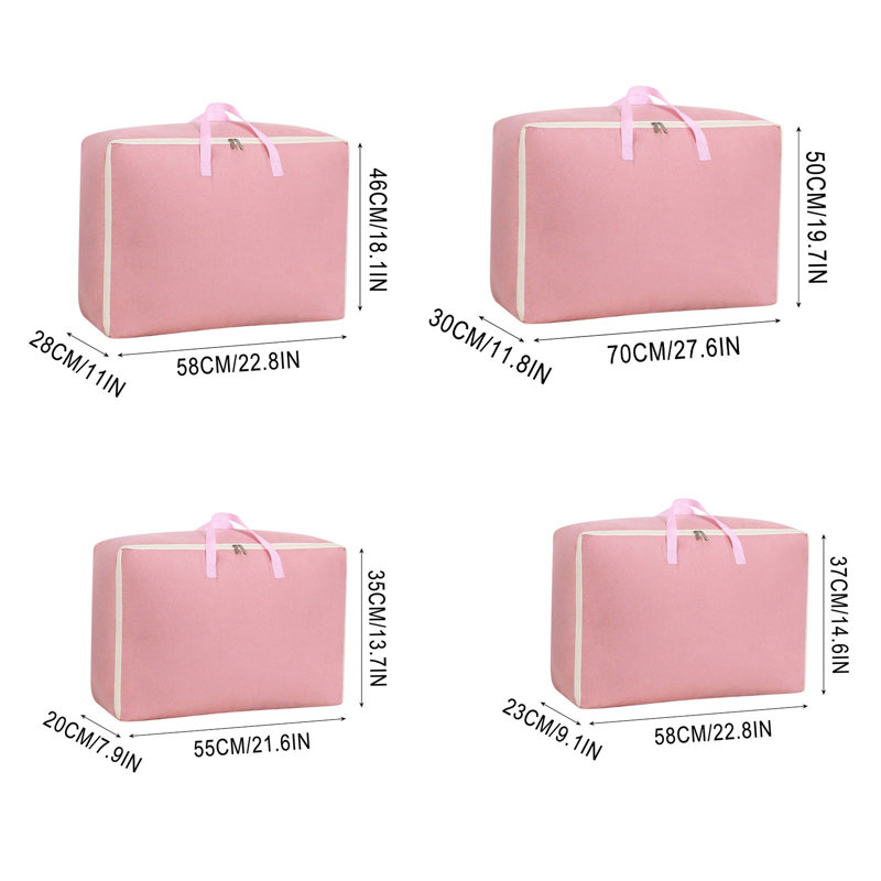 Sac de rangement pour courtepointe, Pink