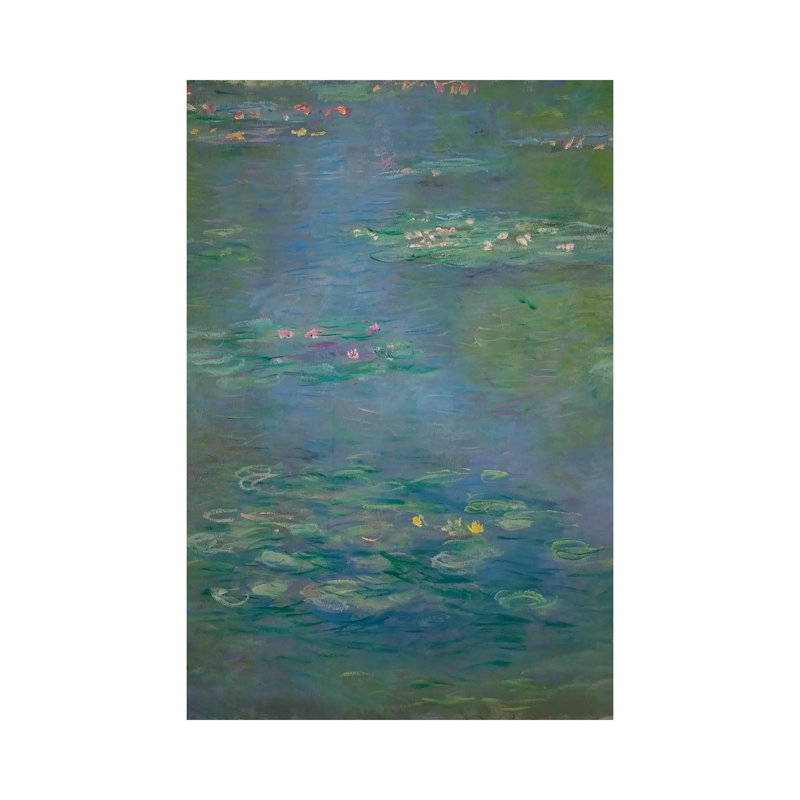 Waterlilies, Detail, 1903 by Claude Monet - Wrapped Canvas Painting, 66.04 cm H x 45.72 cm W x 1.91 cm D