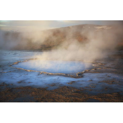 Geyser In Hveravellir Iceland by DieterMeyrl - Wrapped Canvas Print