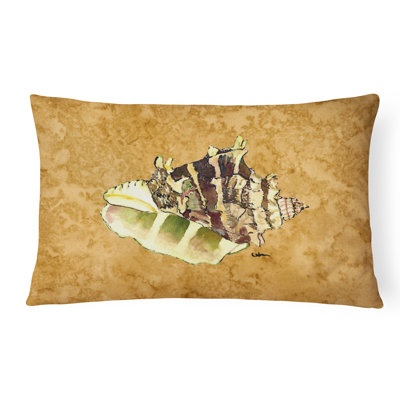 Shells Indoor/Outdoor Reversible Throw Pillow
