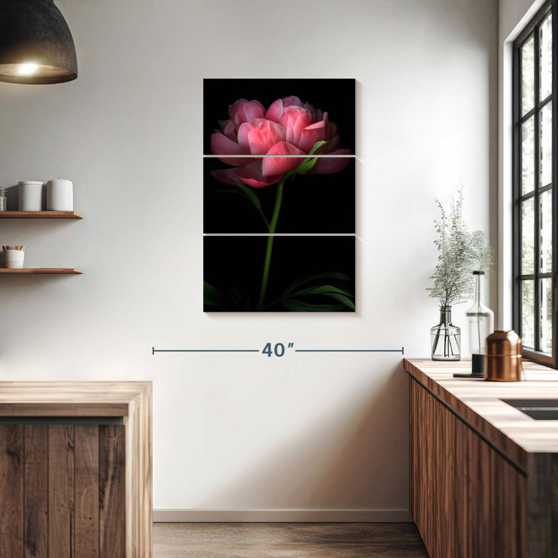 Harnek pivoine foncé II, H 38 po x l 24 po