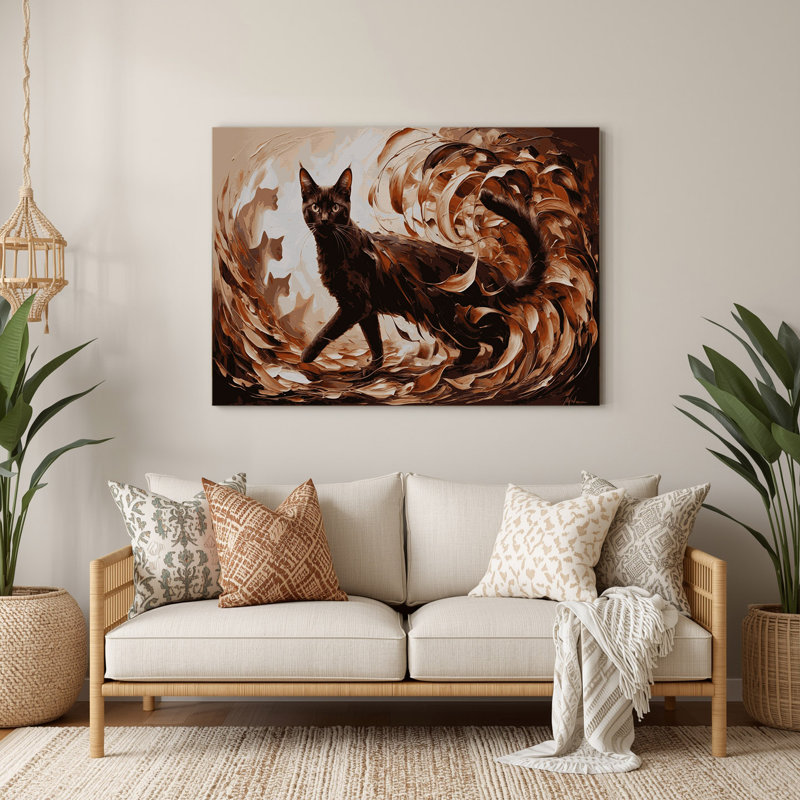 Cats Havana Brown Brown Metal Wall Art, 11" H x 14" W