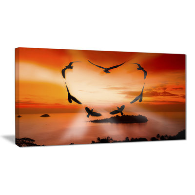" Crow Heart At Sunset "