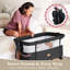 Bedside Cot with Mattress and Stand