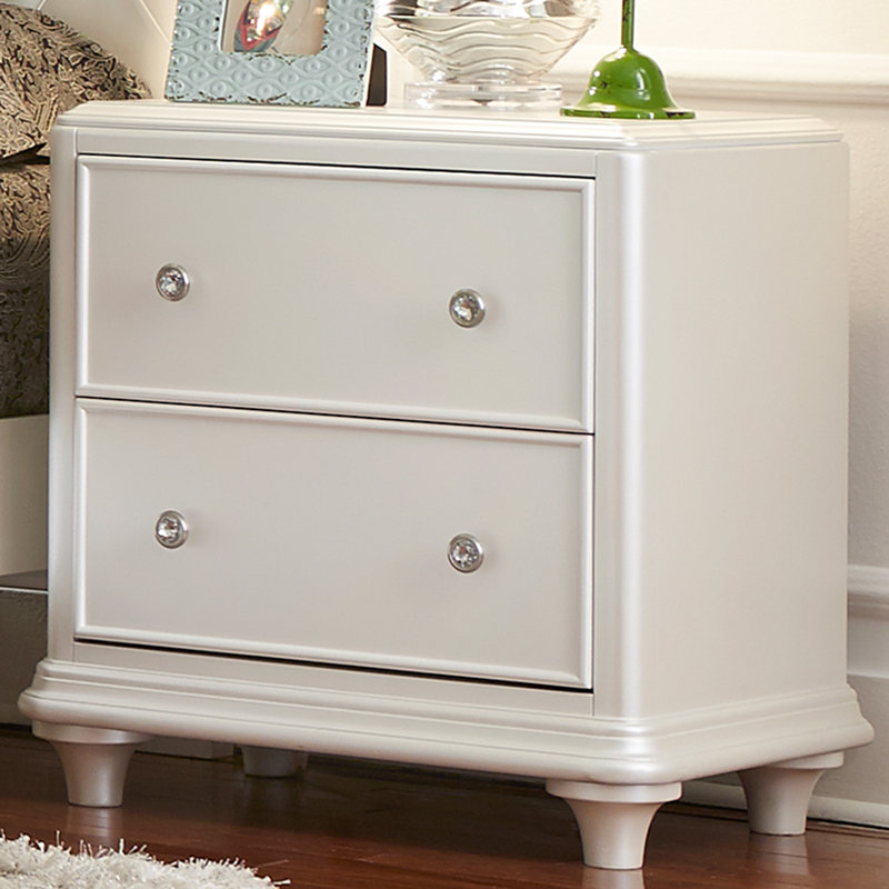 Bruns 2 Drawer Nightstand