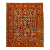 Orange Antique Turkish Oushak Rug - 11'10" x 13'3"