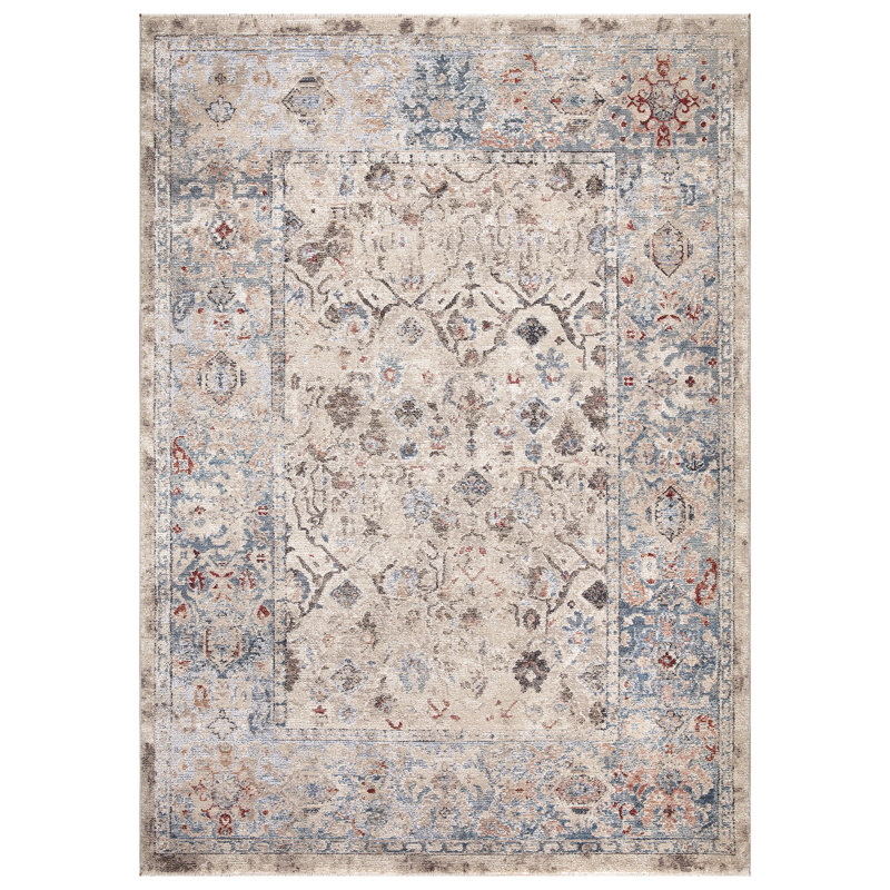 Tapis ivoire Tortelli, Rectangle 6 pi 7 po x 9 pi 3 po
