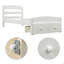 Structure de lit plateforme simple avec tiroir de rangement et support en lattes de bois sans sommier-124917547