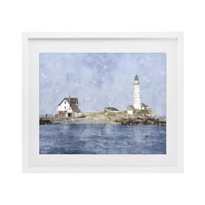 «Pittoresque île phare», reproduction sous verre, conception de Kim Curationa