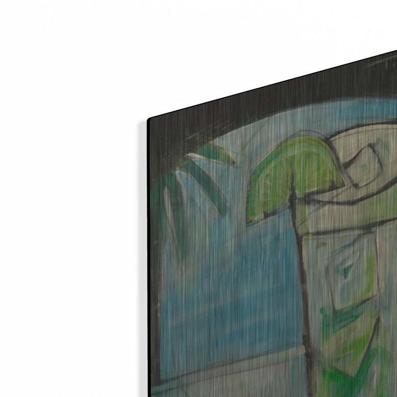 «Mojito» par Tim Nyberg, art mural en métal, 16 po x 24 po
