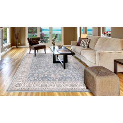 Tapis bleu Santorini Bergama