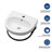 16" Wall-Mounted Single Bathroom Sink with Towel Rack