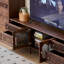 Meuble télé en bois massif de style médiéval-300223832