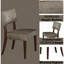 Chaise d'appoint en tissu et finition grise (2) - Chaises élégantes et pratiques (de 2) avec pieds doux