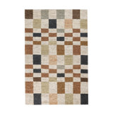 Soumak 2x3 Hand Woven Jute Fabric Checkered Multi-color Rug