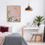 Pink Tennis Racket & Daisies Floating Frame, design by LSR Design Studio-49830813-49830787