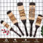 Ensemble de spurtle, ustensiles de cuisine en bois, ensemble d'ustensiles de cuisine, ensemble d'ustensiles de cuisine de cuisine de Pakkawood, cuillère de spatule de service en bois Essentials, cadeau maison et cuisine pour femmes et hommes