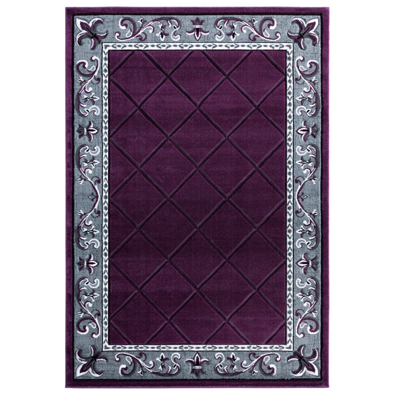 Tapis mauve Godsey, Rectangle 7 pi 10 po x 10 pi 6 po