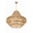 8 - Light Steel Dimmable Tiered Chandelier