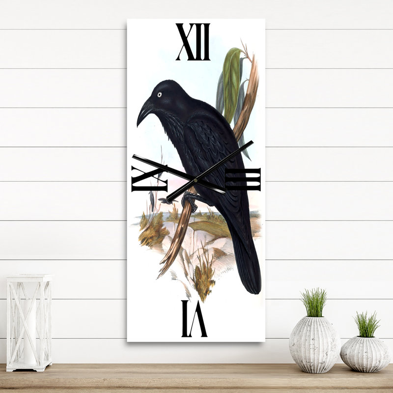 Horloge murale vintage, oiseaux australiens VI, Petit