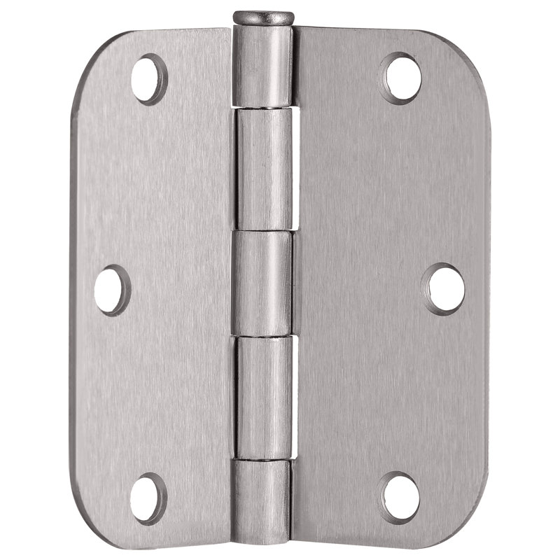 3.5" H x 3.5" W Butt Bearing Door Hinge, Satin Nickel