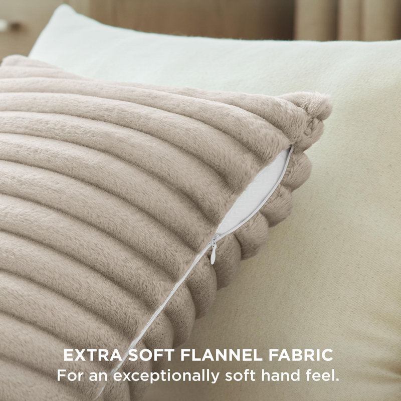 Bedsure Striped Throw Pillow Covers, Linen