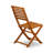 7 Piece Patio Dining Set Consist of a Rectangle Outdoor Acacia Wood Table and 6 Folding Side Chairs, 40x72 Inch, Natural Oil-117540786-133067785