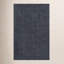 Tapis bleu marine en laine tissé à la main Meile Contour-414701123