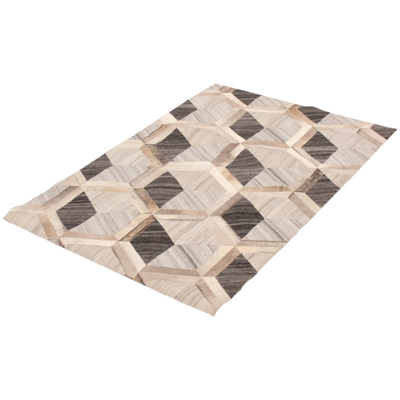 Carelton Cowhide Geometric Indoor Rug