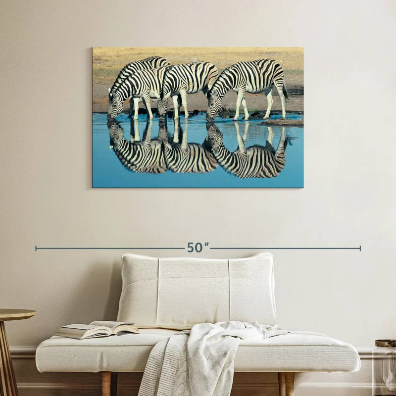 Brampt Etosha Burchell's Zebra, 26" H x 39" W
