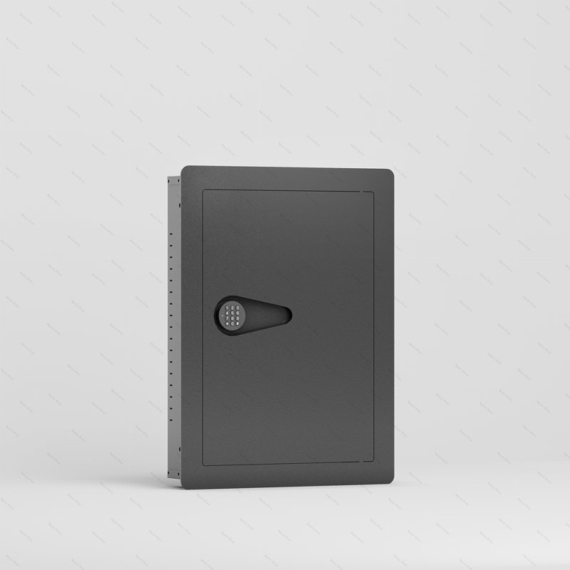 Digital Wall Hidden Safe Flat, Black