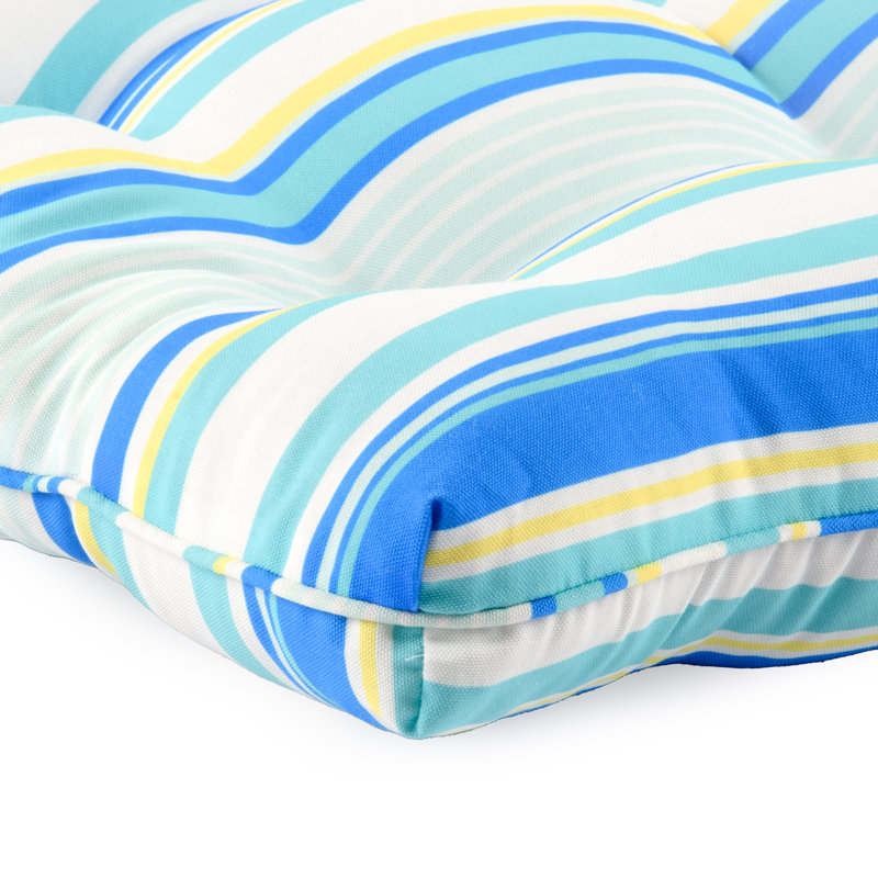 Coussin de causeuse d'extérieur 1 pièce Lillian, Rayures bleues