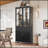 76.75" Tall Display Cabinet with Glass Doors and LED Lights, Steel Curio Cabinet for Hallways, Livingroom, Kitchen, and Office -750743369