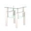 Table de bout moderne en verre trempé 1 pièce, table de bout, table carrée pour le salon-1456094867