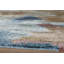 Tapis blanc / bleu / brun touffeté à la main à motif abstrait Vallone-22283844