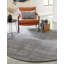 Tapis rayé en laine tissé à la machine en gris / ivoire Colyt-2005129355