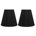 Black Unpleated