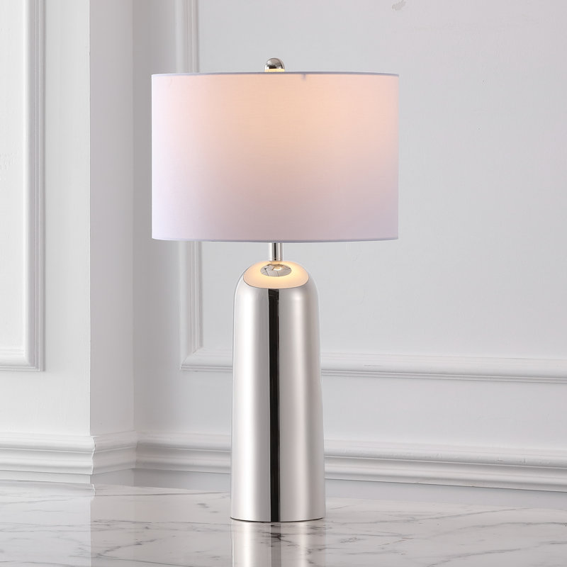 Lampe en travertin, Argent argent
