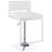 Chrome And White Adjustable Bar Stool