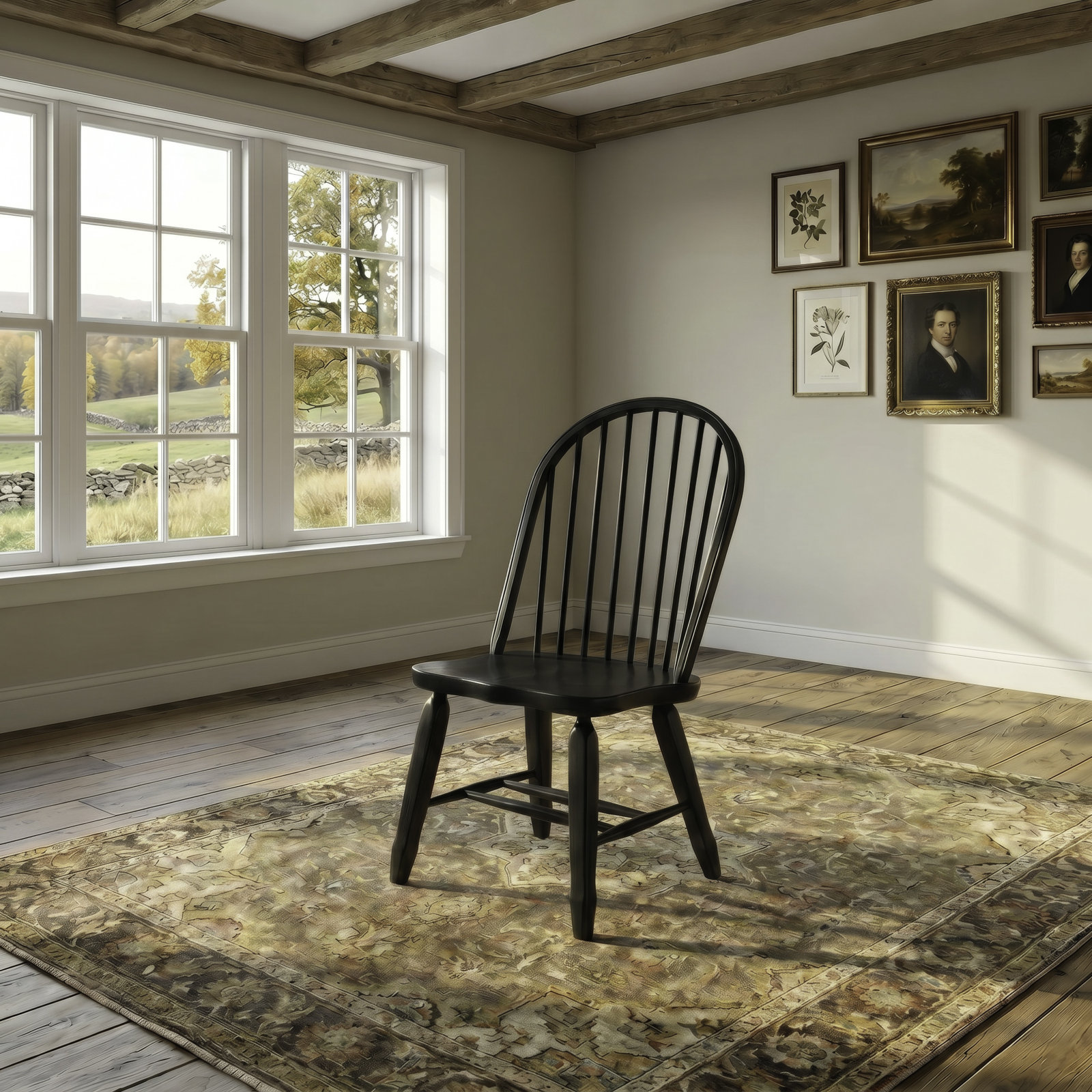 Makira Side Chair, Black