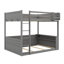 Queen Size Bunk Bed Featuring Built-In Shelves, LED Illumination, And USB Charging Socket-754666890